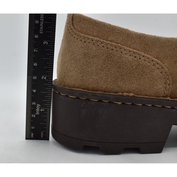 Born Womens Size 7 Corby Moc Toe Taupe Suede Lace Up Derby Shoes - Picture 11 of 13